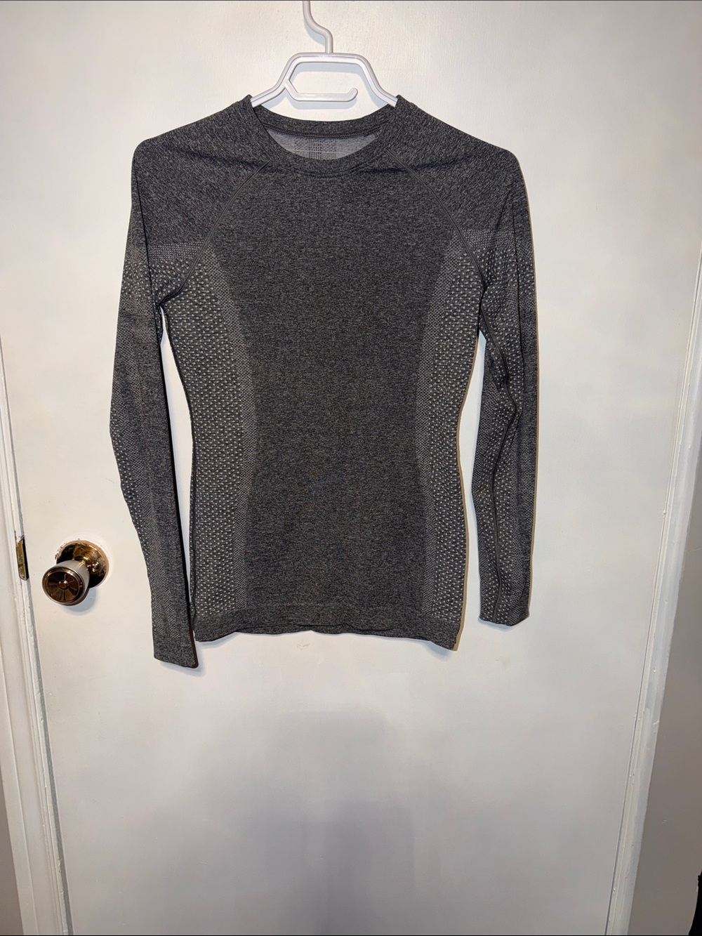 Figs Seamless Long Sleeve Top - Charcoal